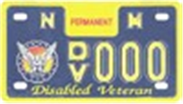100 Percent Disabled Veteran License Plate for Motorcycle