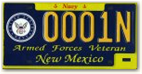 Navy Veteran License Plate