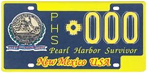 Pearl Harbor Survivor License Plate