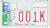 Children's trust fund motorcycle sample license plate