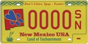 Pet Care License Plate Image