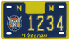 Veteran motorcycle sample license plate