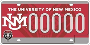 University of New Mexico License Plate