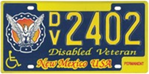 Disabled Veteran License Plate