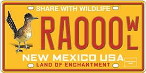 Wildlife Artwork sample license plate