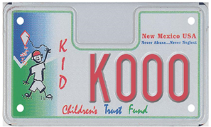 Childrens Trust Fund Motorcycle License Plate Picture